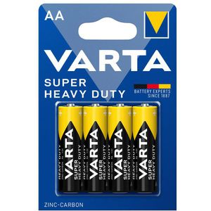 Batterien Varta Super Heavy Duty, Zink-Kohle