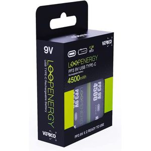 Produktbild für Akku Verico Loopenergy 9V, 500 mAh