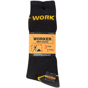 Produktbild für Socken MT Work, schwarz, 6 Paar