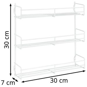 Produktbild für Gewürzregal Metaltex Domino Gewürzboard, weiß, mit 3 Etagen
