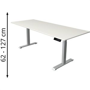 Produktbild für Schreibtisch Kerkmann Move 1 stable, weiß / silber