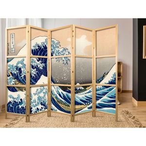 Produktbild für Paravent Artgeist Wave in Kanagawa II innen 5-tlg.