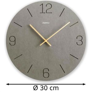Produktbild für Wanduhr Hama Kreta, Holz, analog, Quarzuhr
