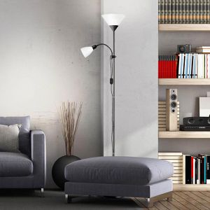 Produktbild für Stehlampe Brilliant SPARI 4, schwarz, 180 cm