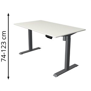 Schreibtisch Kerkmann Move 1, weiß / anthrazit