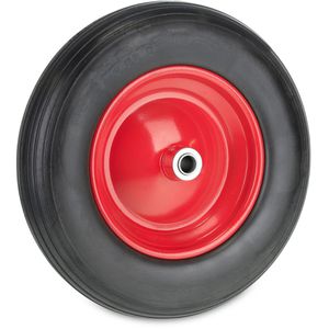 Schubkarrenrad Relaxdays 3.50-8, pannensicher Vollgummi