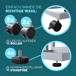 Produktbild für Beistelltisch CASARIA 109681, braun, aus Kunststoff / Metall