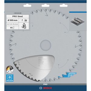 Produktbild für Kreissägeblatt Bosch PRO Steel, 2608844868