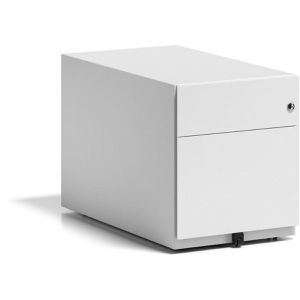 Produktbild für Rollcontainer Bisley Note, aus Metall, weiß