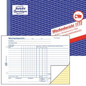 Wochenbericht Zweckform 1772, A5 quer