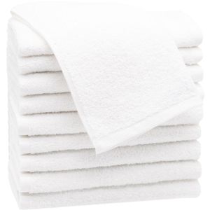 Handtuch Zollner Amalfi W Set, weiß, 30 x 50 cm