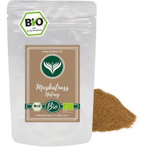 Muskatnuss Azafran im wiederverschließbaren Beutel, BIO