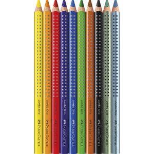 Produktbild für Buntstifte Faber-Castell Jumbo Grip Dino 8+2