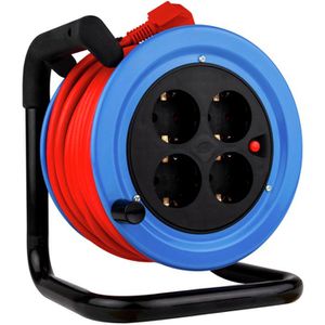 Produktbild für Kabeltrommel REV-Ritter Mini blau, 15m