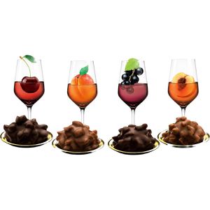 Produktbild für Pralinen Trumpf Edle Tropfen in Nuss Obstliköre, 16 Stück
