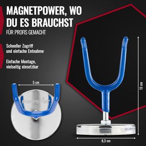 Produktbild für Werkstatt-Magnethalter Poppstar 1011248, bis 4,5 kg