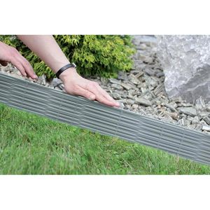 Produktbild für Rasenkante Prosperplast IBWI, grau, UV-beständig, flexibel