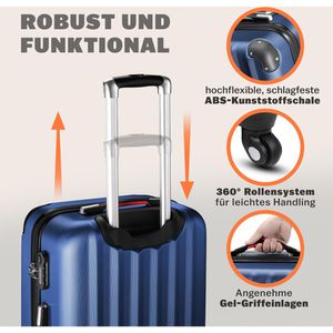 Produktbild für Koffer Monzana Baseline blau