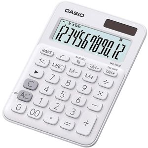 Taschenrechner Casio MS 20UC WE,mit Zeitberechnung