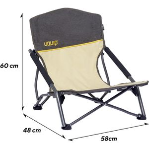 Produktbild für Campingstuhl Uquip SANDY, 244039, boulder, 120 kg