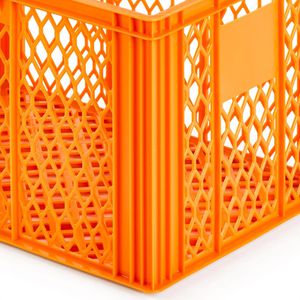 Produktbild für Eurobox Alutec Bäckerkiste, orange, 64 Liter, lebensmittelecht