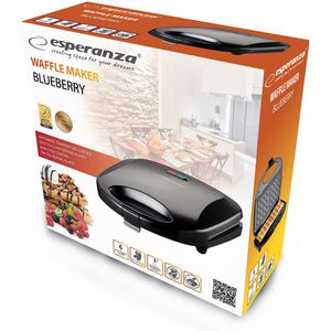 Produktbild für Waffeleisen esperanza Blueberry EKT008, 1000 W