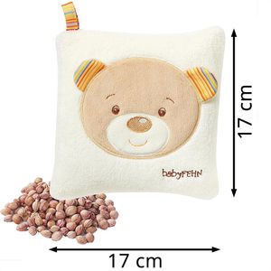 Produktbild für Wärmekissen Fehn Teddy, 16 x 16 cm, mit Kirschkernen