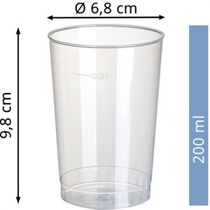 Produktbild für Trinkbecher Papstar 16135, transparent, PP