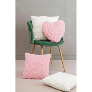 Produktbild für Sofakissen Magma-Heimtex Fluffy Hearts, weiß