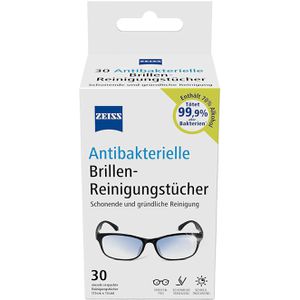 Brillenputztücher ZEISS antibakteriell, feucht