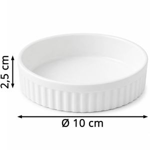 Produktbild für Auflaufform Hendi Rustica Ofenform, weiß, aus Porzellan