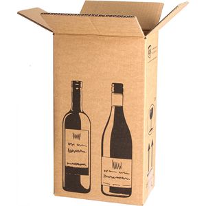 Flaschenkarton Smartboxpro Weinkarton, 10 Stück
