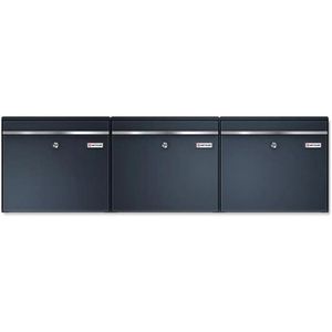 Briefkasten Metzler BK212-H3, anthrazit, aus Stahl