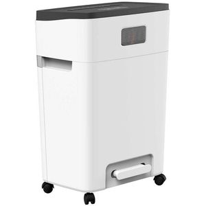 Produktbild für Aktenvernichter HP 2805 OneShred 18CC, weiß, mit Rollen