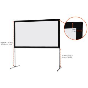 Produktbild für Beamer-Leinwand Celexon Faltrahmen Mobil Expert