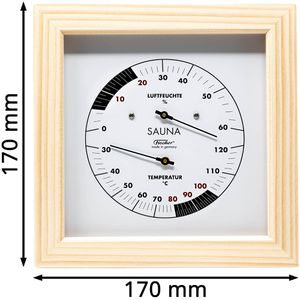 Produktbild für Saunathermometer Fischer-Feingerätebau 188TH-03, 170 mm