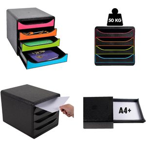 Produktbild für Schubladenbox Exacompta 310498D, Big Box Plus, A4