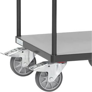 Produktbild für Tischwagen Fetra 2496-7016 Grey Edition, aus Metall &amp; Holz