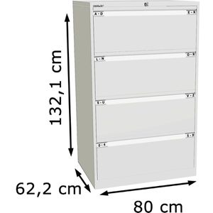 Produktbild für Hängeregisterschrank Bisley DF4-696