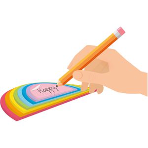 Produktbild für Haftnotizen Legami Lovely Notes Rainbow, neon