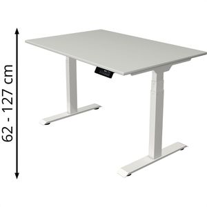 Produktbild für Schreibtisch Kerkmann Move 1 stable, lichtgrau / weiß