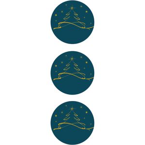 Produktbild für Sticker Sigel CS124 Weihnachtsbaum, petrol