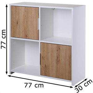 Produktbild für Kombischrank Inter-Link 19040650, artisan eiche / weiß