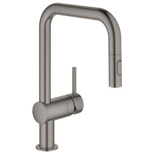 Produktbild für Küchenarmatur GROHE Minta 32322AL2, hard graphite gebürstet
