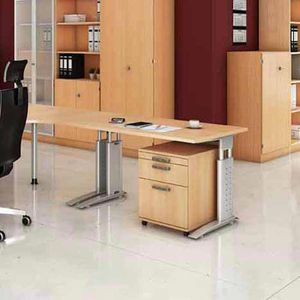 Produktbild für Rollcontainer Hammerbacher Solid, Holz, nussbaum