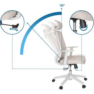 Produktbild für Bürostuhl hJh-OFFICE MIKEO W, 751011