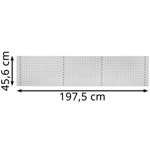 Produktbild für Werkzeugwand ADB 23005, lichtgrau, aus Metall
