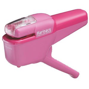 Produktbild für Heftzange Kokuyo Harinacs Medium Plus, aus Kunststoff, pink