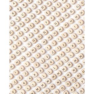 Produktbild für Perlen Folia 22998 Buchstaben-Perlen Jumbo, Schmuckherstellung