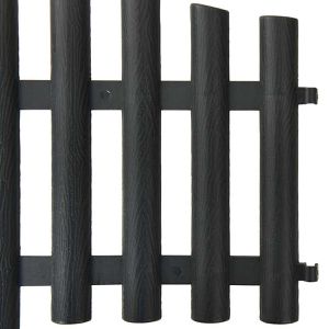 Produktbild für Rasenkante vidaXL 314682, anthrazit, UV-beständig, flexibel